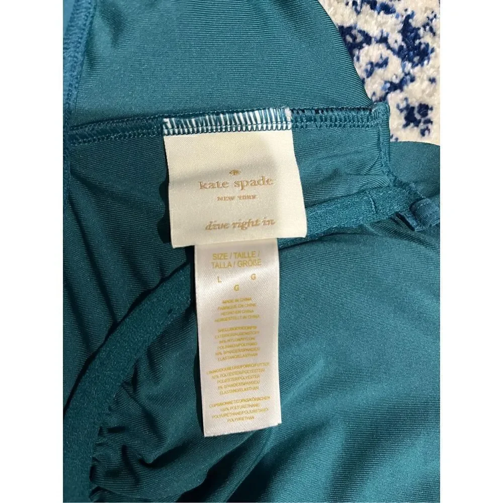 NWT Kate Spade Bikini Top S79206 Color: Folige (344) Cruise 2018
